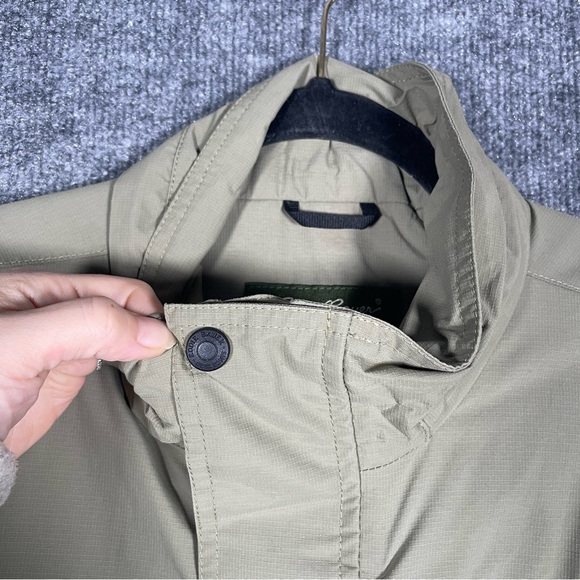 Eddie Bauer Men’s Medium Green/ Tan Fleece Lined Jacket Active Hiking Gorpcore - Picture 5 of 16